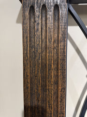 Casa Bonita Peruvian Hand-Painted Carved Wood and Hand Forged Iron Fortaleza King Size Bed