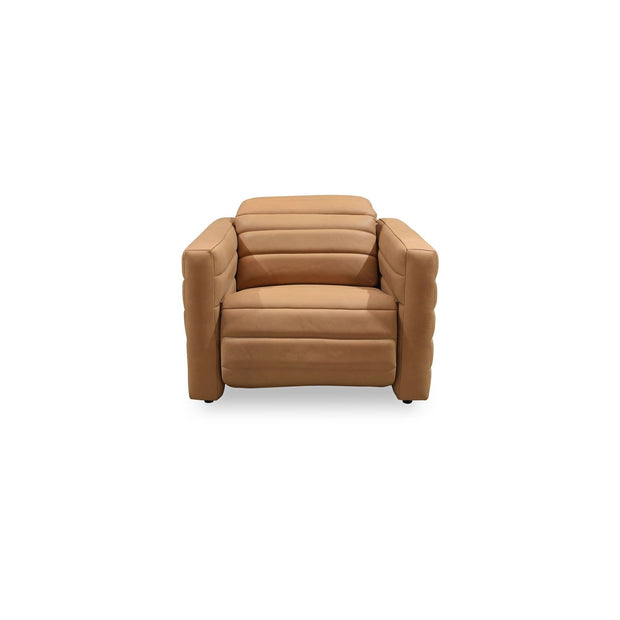 Moe's Home Collection Juno Tan Leather Power Recliner Chair