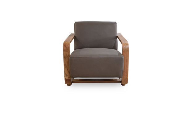 Moe's Home Collection Eckersley Brown Leather Lounge Chair