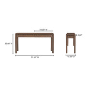 Moe’s Home Collection Wiley Vintage Brown Mango Wood Console Table