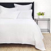 Pom Pom at Home Harbour White Matelasse Coverlet and Pillow Shams ~ Available in Twin, Queen and King Sizes