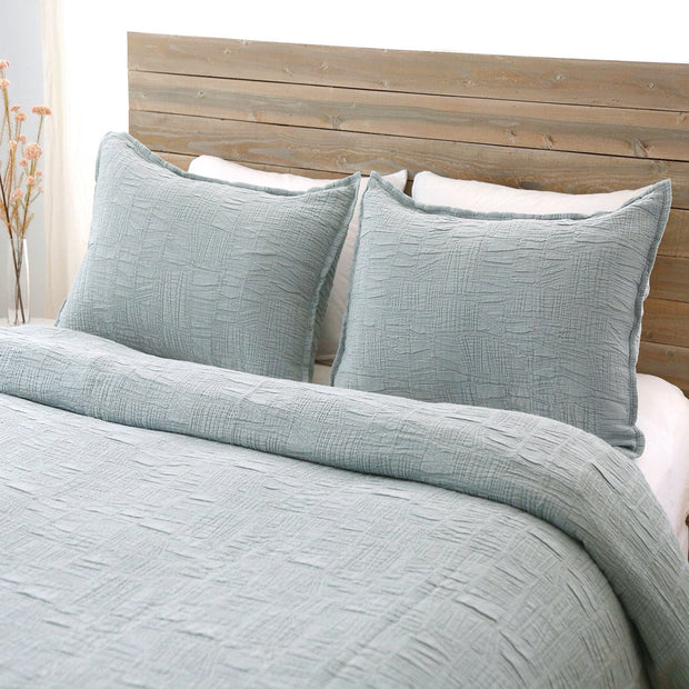 Pom Pom at Home Harbour Sea Glass Matelasse Coverlet and Pillow Shams ~ Available in Twin, Queen and King Sizes
