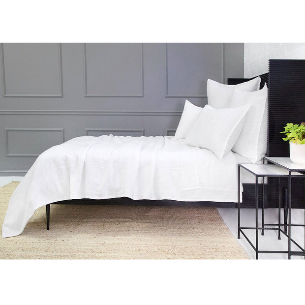 Pom Pom at Home Harbour White Matelasse Coverlet and Pillow Shams ~ Available in Twin, Queen and King Sizes