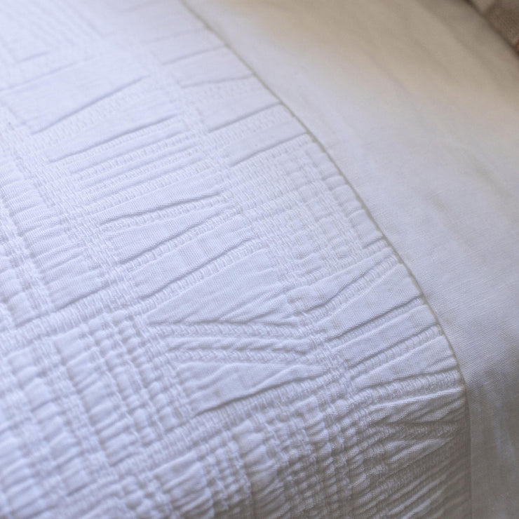 Pom Pom at Home Harbour White Matelasse Coverlet and Pillow Shams ~ Available in Twin, Queen and King Sizes