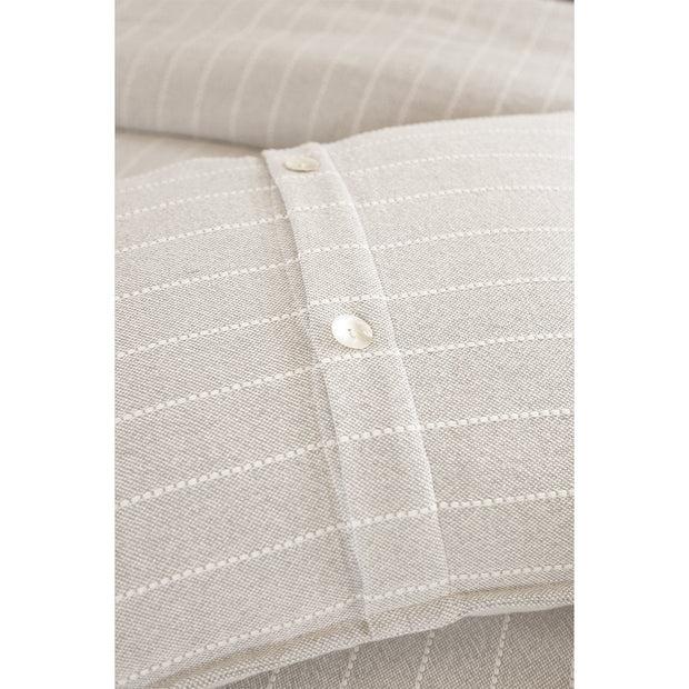Pom Pom at Home Henley Oat & Ivory Striped Duvet Cover and Pillow Shams ~ Available in Twin, Queen and King Sizes