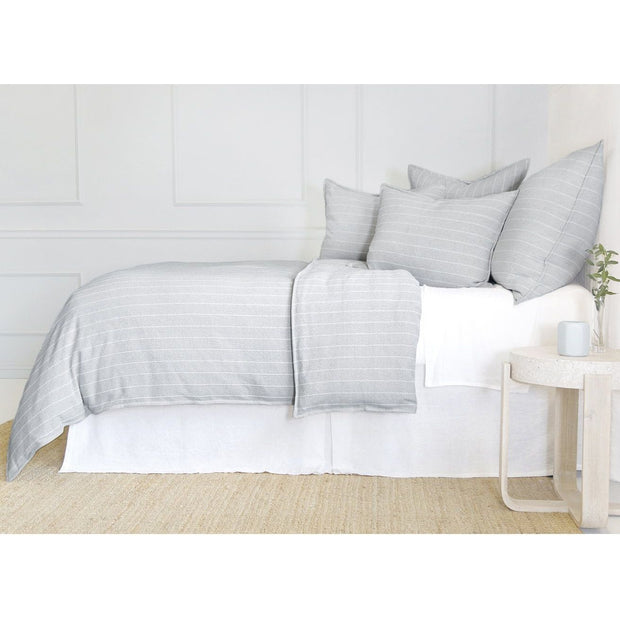 Pom Pom at Home Henley Sky & Ivory Striped Duvet Cover & Pillow Shams ~ Available in Twin, Queen and King Sizes