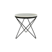Moe's Home Haley Black Marble Top Side Table
