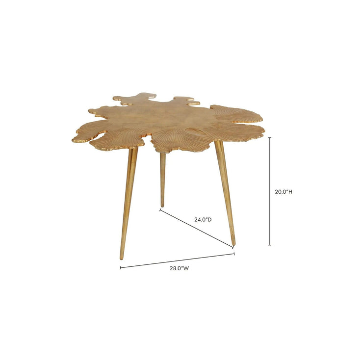 Moe's Home Collection Amoeba Gold Side Table