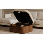 Moe’s Home Collection Sonny Flecked Oat Storage Ottoman