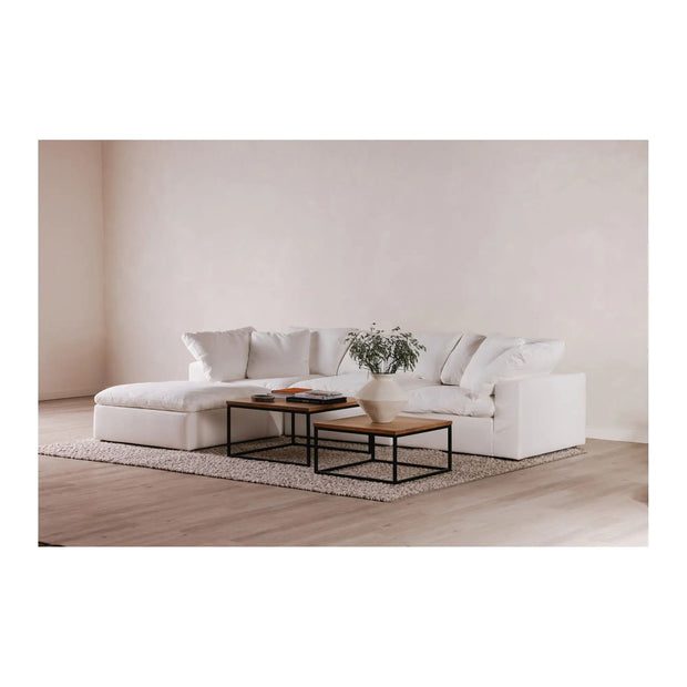 Moe’s Home Collection Terra Condo Creamy White Ottoman
