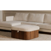 Moe’s Home Collection Sonny Flecked Oat Storage Ottoman