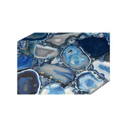 Moe’s Home Collection Blue Agate and Gold Iron Console Table