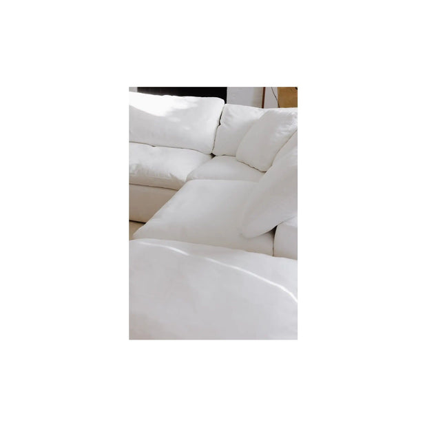 Moe’s Home Collection Terra Condo Creamy White Ottoman