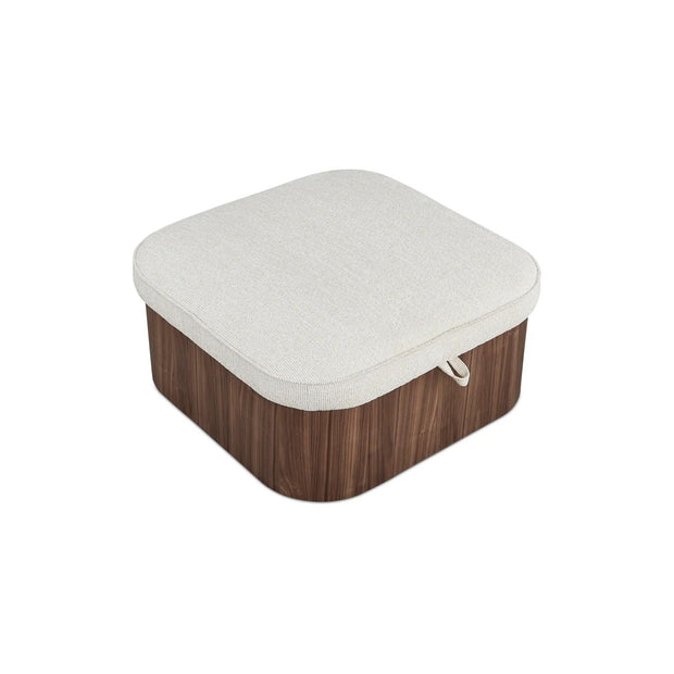 Moe’s Home Collection Sonny Flecked Oat Storage Ottoman