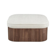 Moe’s Home Collection Sonny Flecked Oat Storage Ottoman
