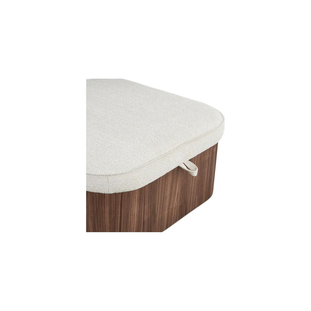 Moe’s Home Collection Sonny Flecked Oat Storage Ottoman