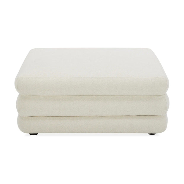Moe’s Home Collection Lowtide Warm White Ottoman