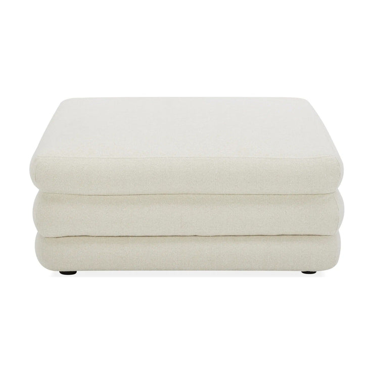 Moe’s Home Collection Lowtide Warm White Ottoman