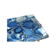 Moe’s Home Collection Blue Agate and Gold Iron Console Table