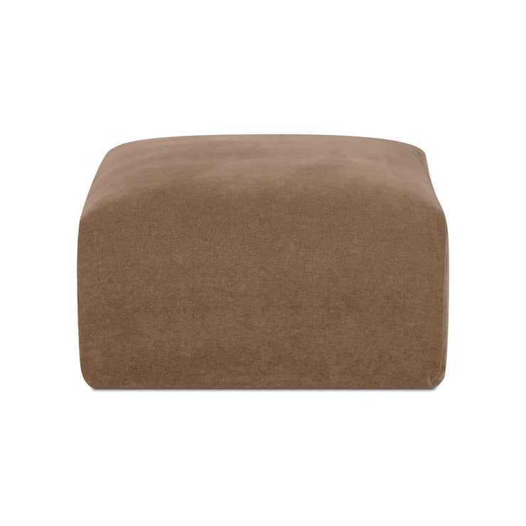 Moe’s Home Collection Isla Mocha Slipcovered Ottoman