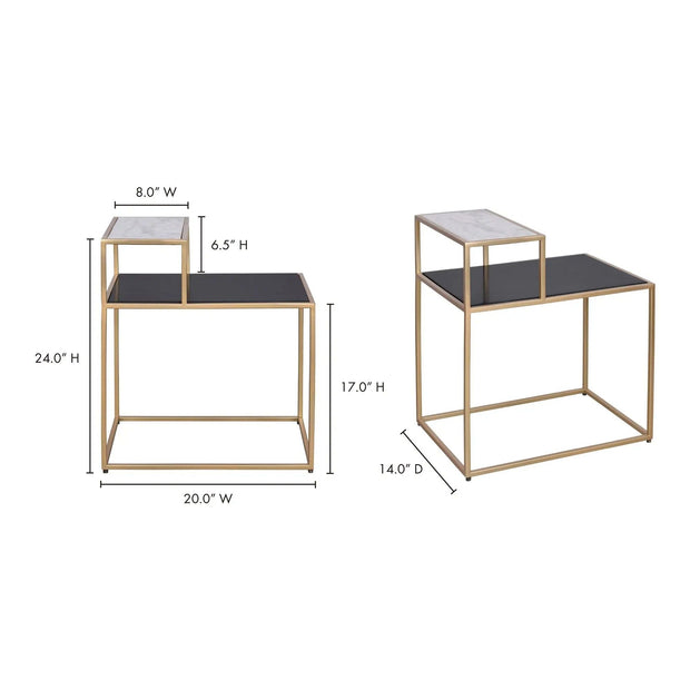 Moe's Home Collection Mies Gold Side Table