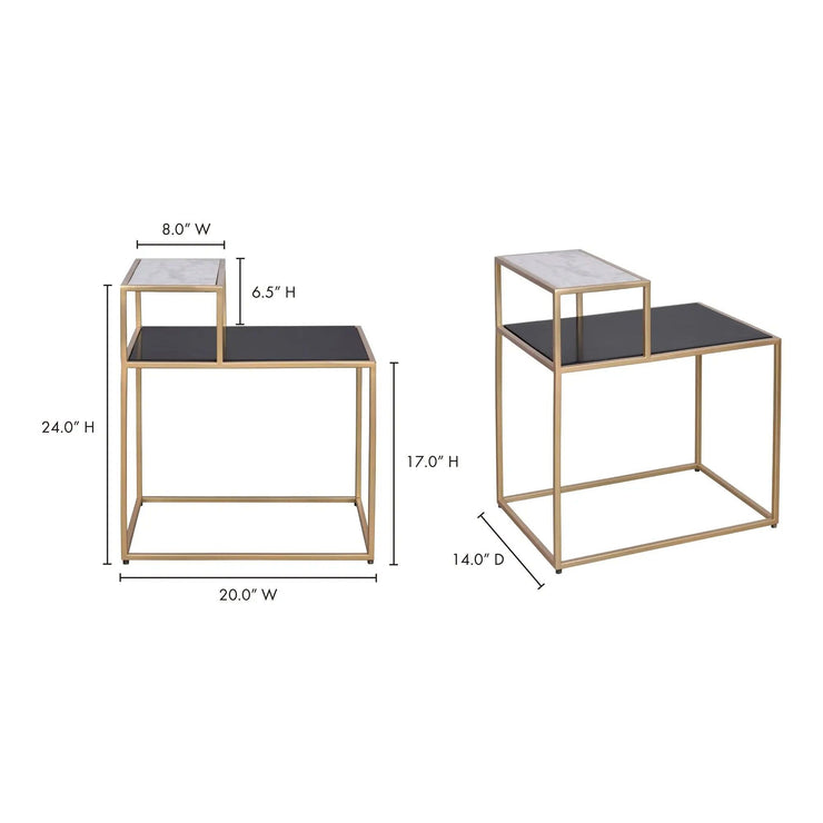 Moe's Home Collection Mies Gold Side Table