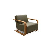 Moe's Home Collection Eckersley Olive Leather Lounge Chair