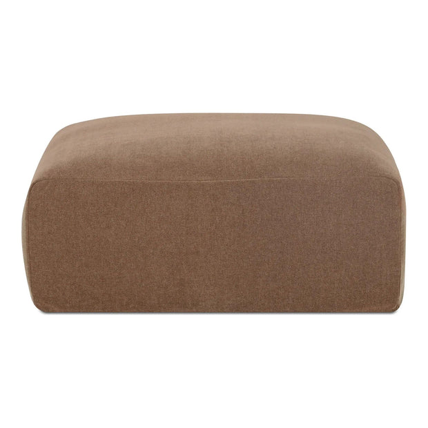 Moe’s Home Collection Isla Mocha Slipcovered Ottoman