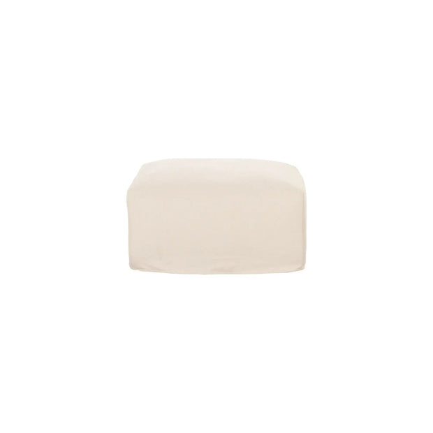 Moe’s Home Collection Isla Beige Slipcovered Ottoman