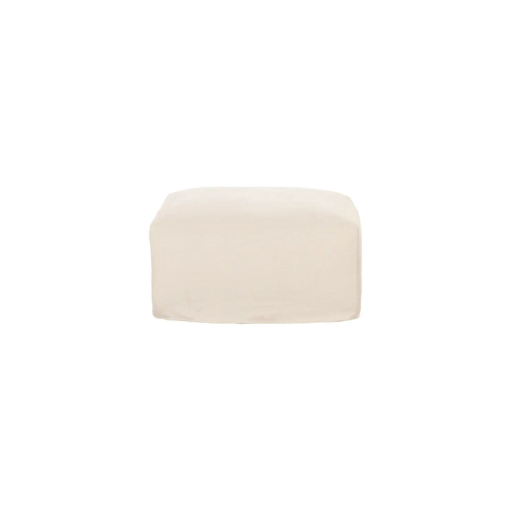 Moe’s Home Collection Isla Beige Slipcovered Ottoman