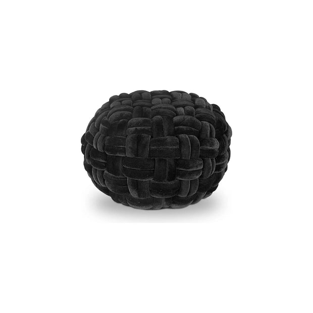 Moe’s Home Collection Pj Black Velvet Pouf