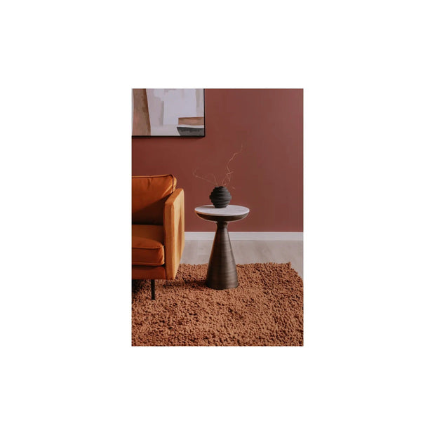 Moe's Home Collection Font White Marble Side Table