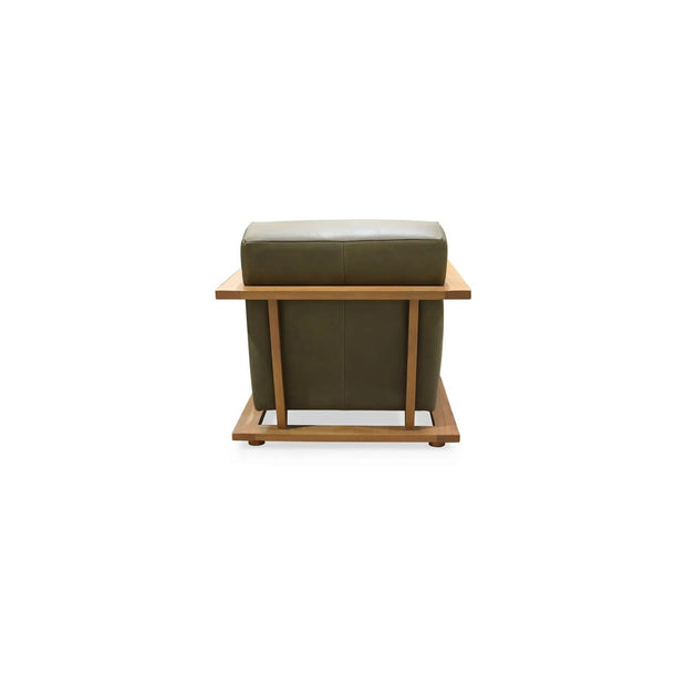 Moe's Home Collection Eckersley Olive Leather Lounge Chair