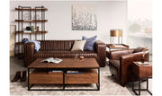 Moe's Home Collection Salzburg Dark Brown Leather Club Chair