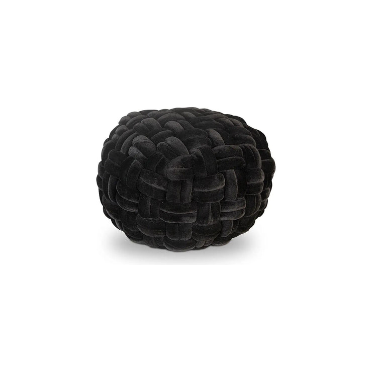 Moe’s Home Collection Pj Black Velvet Pouf