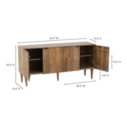 Moe's Home Collection Infinity Light Grey Sideboard