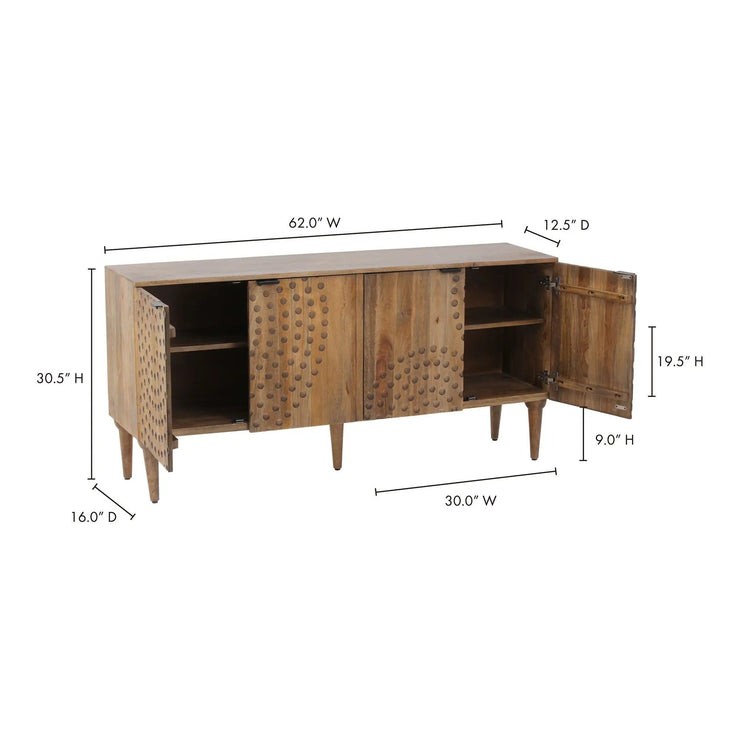 Moe's Home Collection Infinity Light Grey Sideboard