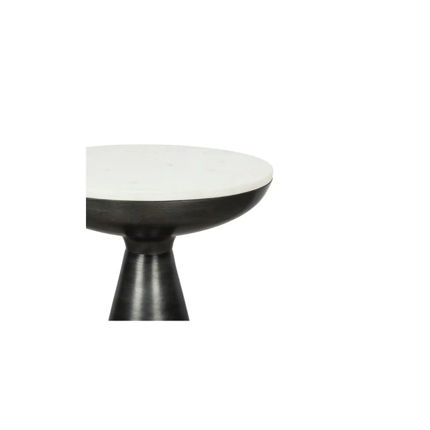 Moe's Home Collection Font White Marble Side Table