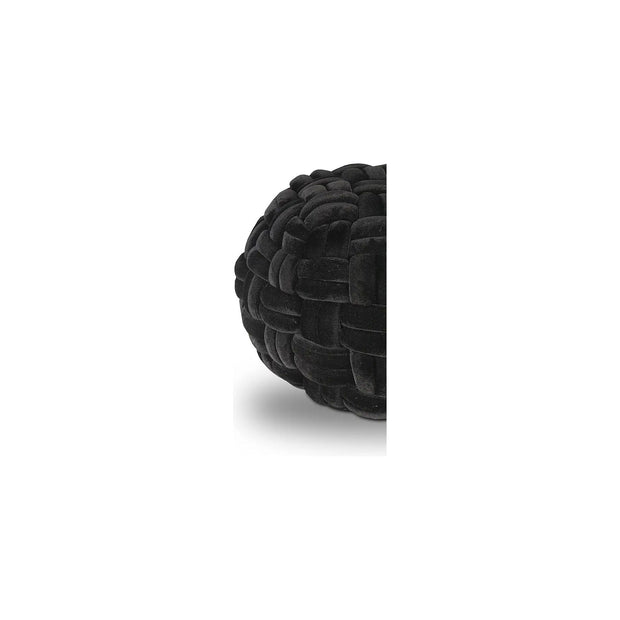 Moe’s Home Collection Pj Black Velvet Pouf