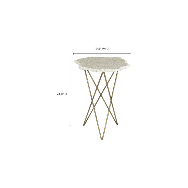Moe's Home Collection Positano Terrazzo Side Table