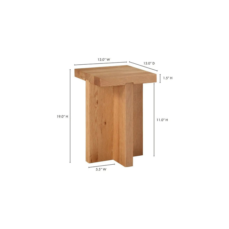 Moe's Home Collection Folke Natural Side Table