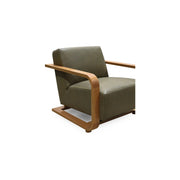 Moe's Home Collection Eckersley Olive Leather Lounge Chair