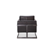 Moe's Home Collection Luxley Black Leather Club Chair