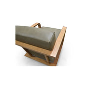 Moe's Home Collection Eckersley Olive Leather Lounge Chair
