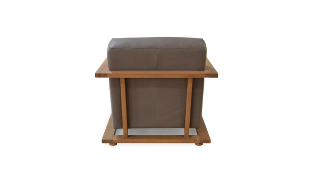 Moe's Home Collection Eckersley Brown Leather Lounge Chair