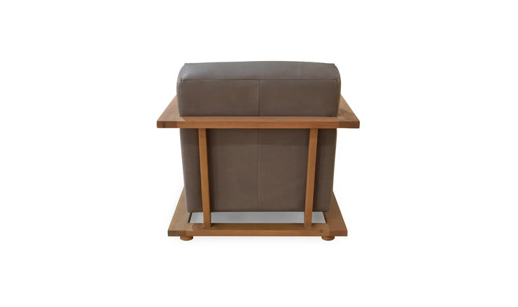 Moe's Home Collection Eckersley Brown Leather Lounge Chair