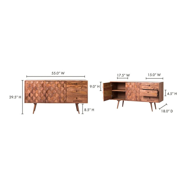 Moe's Home Collection O2 Natural Sideboard