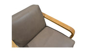 Moe's Home Collection Eckersley Brown Leather Lounge Chair