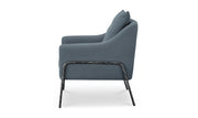 Moe's Home Collection Archer Slate Blue Accent Chair