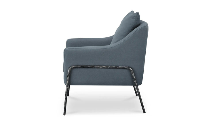 Moe's Home Collection Archer Slate Blue Accent Chair